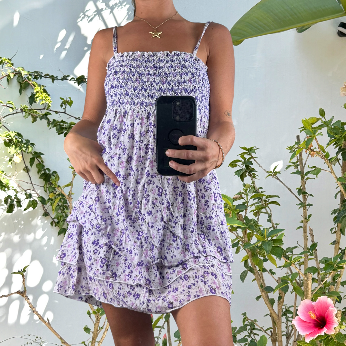 Floral Y2K soft beach dress