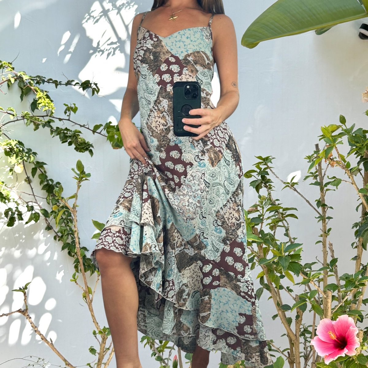 2000’s patchwork vintage fairy maxi dress