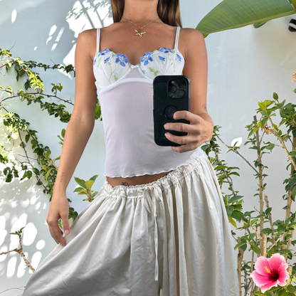 Fairy semi sheer corset cami