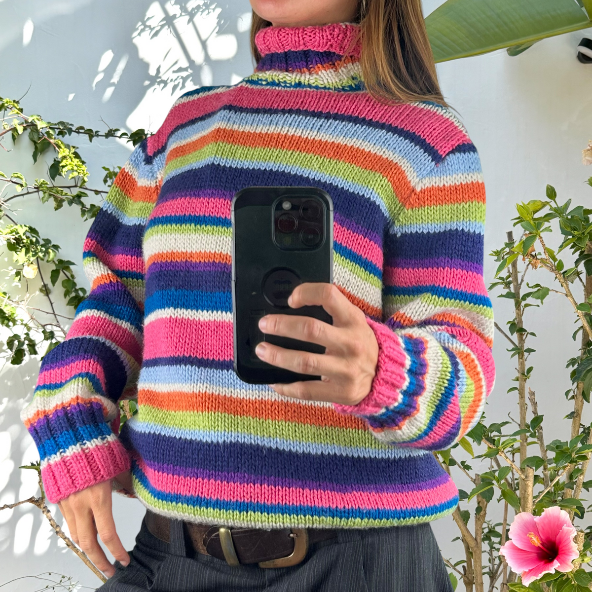 Handmade Vintage striped jumper
