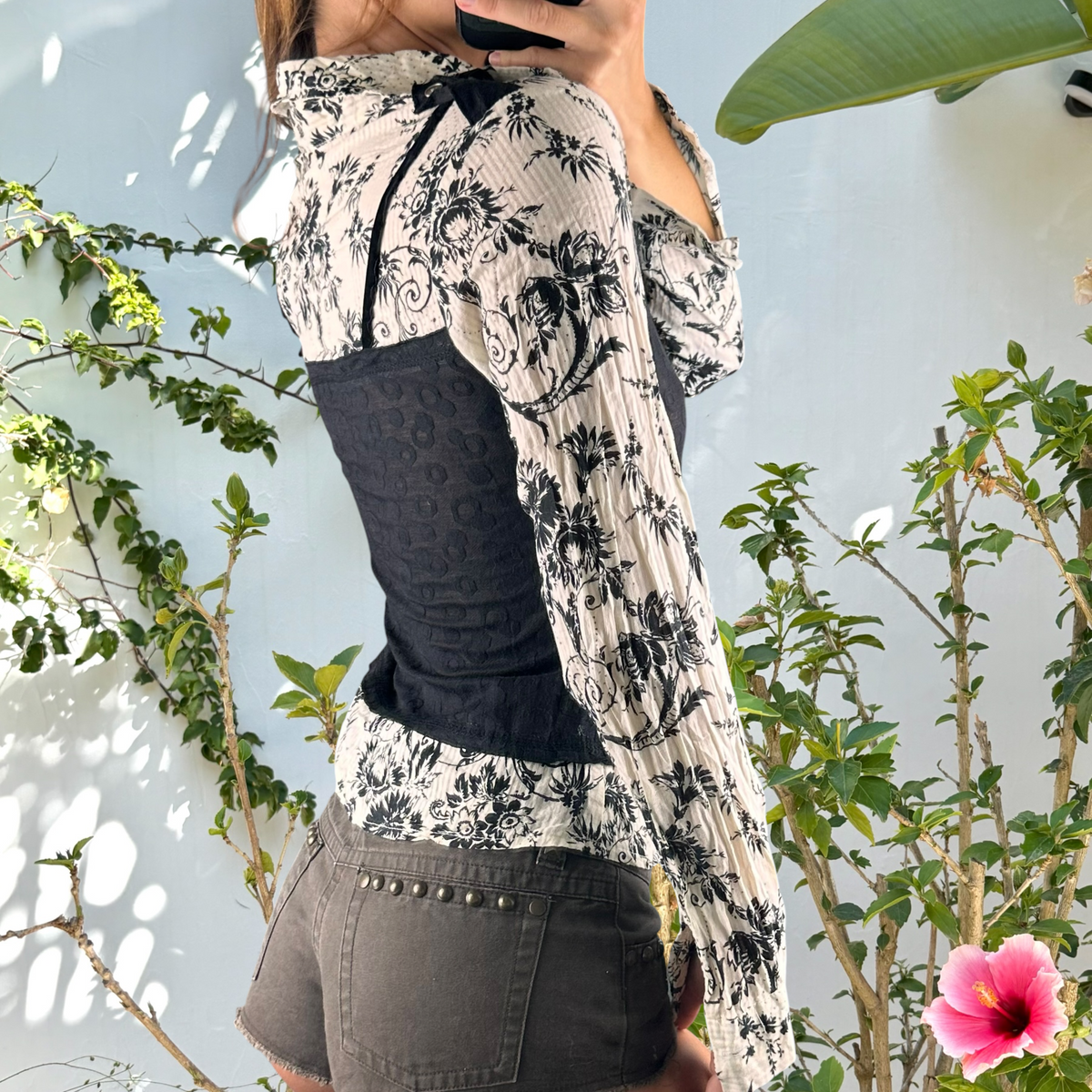 Vintage Y2K double layered top