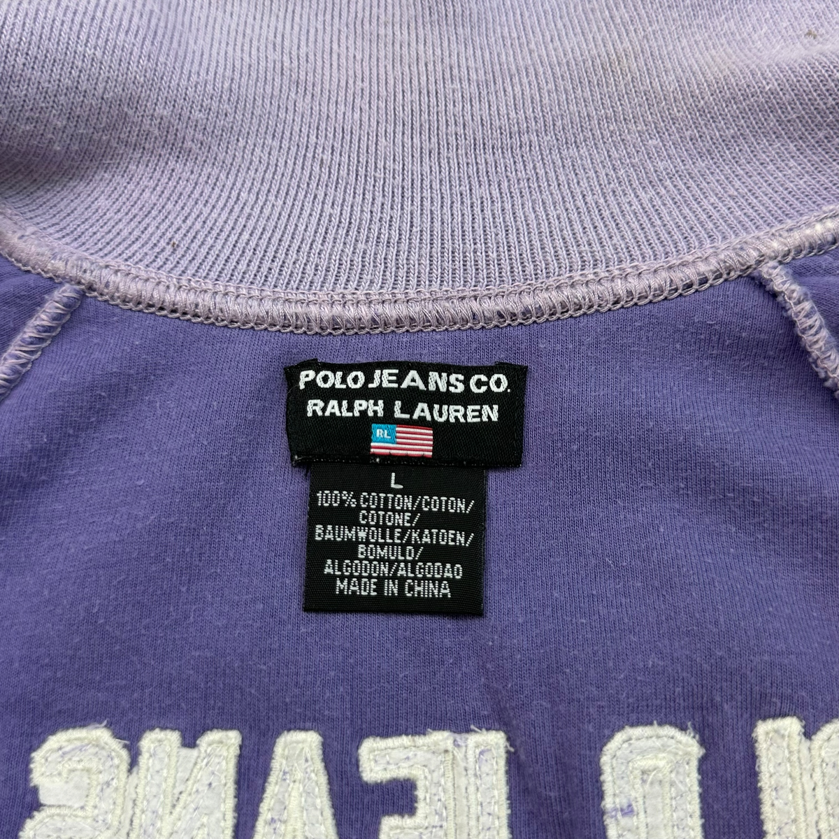2000’s Ralph Lauren Lilac zip up jumper