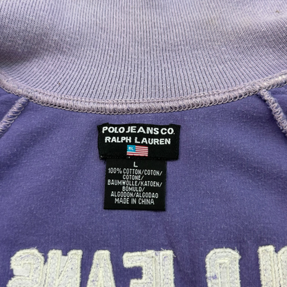 2000’s Ralph Lauren Lilac zip up jumper