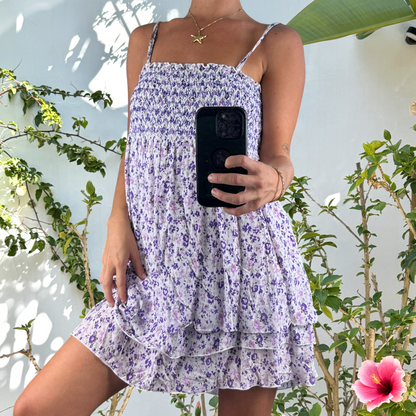 Floral Y2K soft beach dress