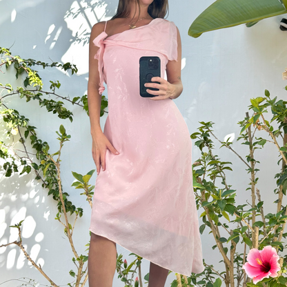 Asymmetrical pink fairy dress
