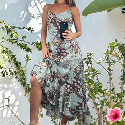 2000’s patchwork vintage fairy maxi dress